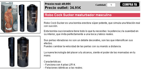 Robo Cock Sucker masturbador masculino