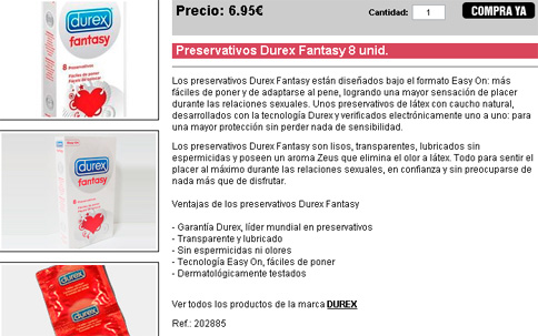 Caja de preservativos Durex Fantasy