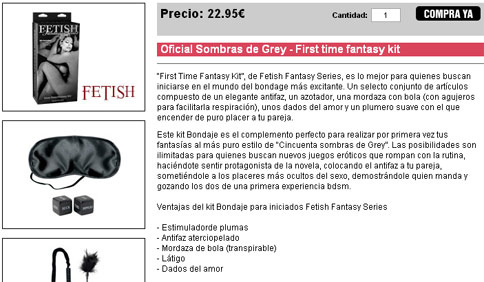 Oficial Sombras de Grey – Fantasy kit